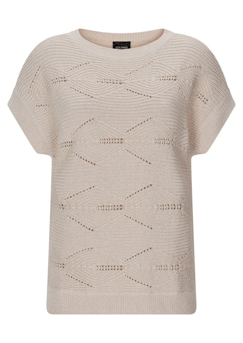 Pull ajouré, légèrement brillant