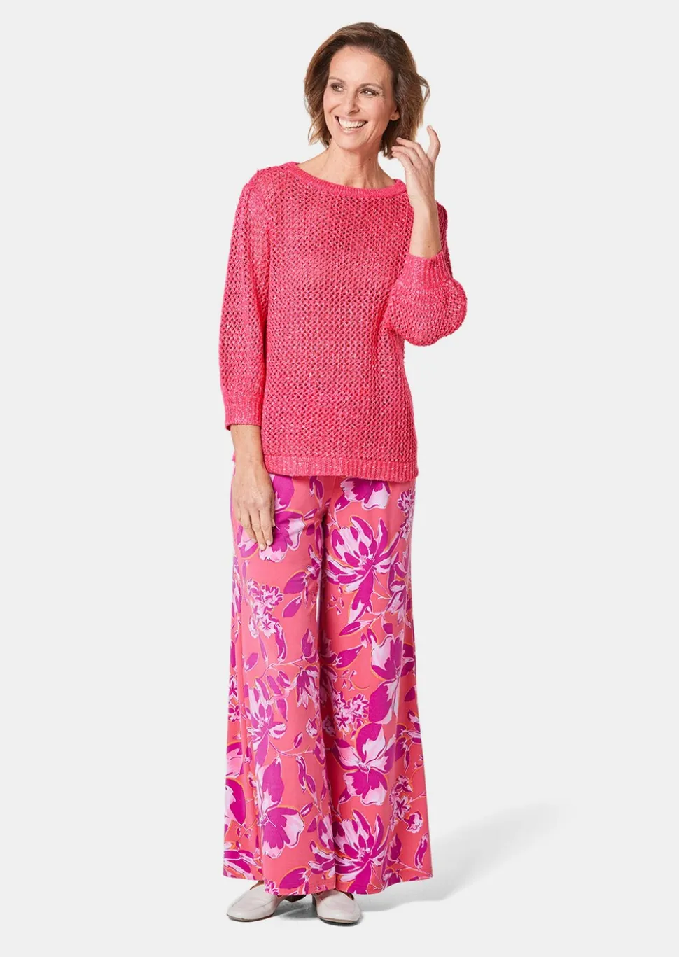 Pull aspect filet avec paillettes