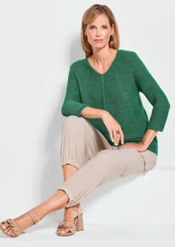 Pull avec détails en tricot