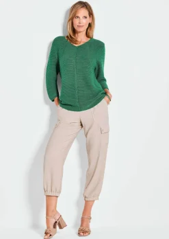Pull avec détails en tricot