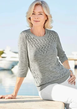 Pull avec motif ajouré séduisant