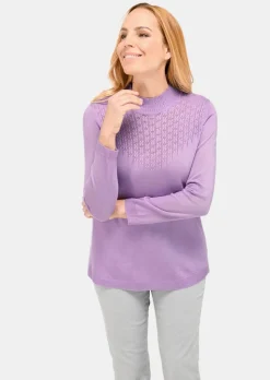 Pull à col droit