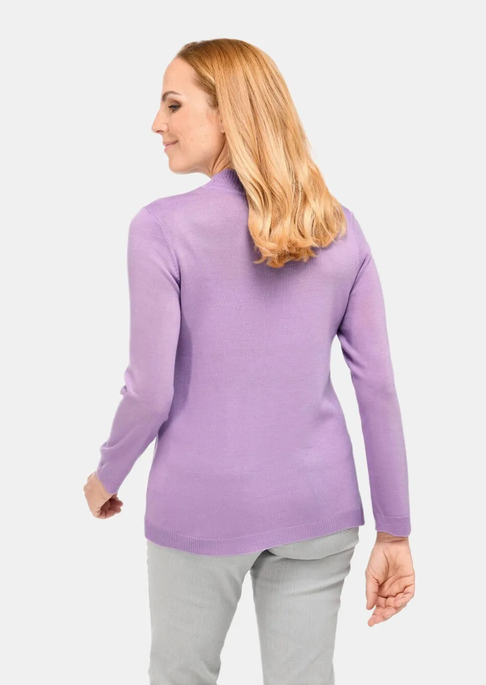 Pull à col droit
