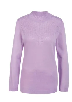 Pull à col droit