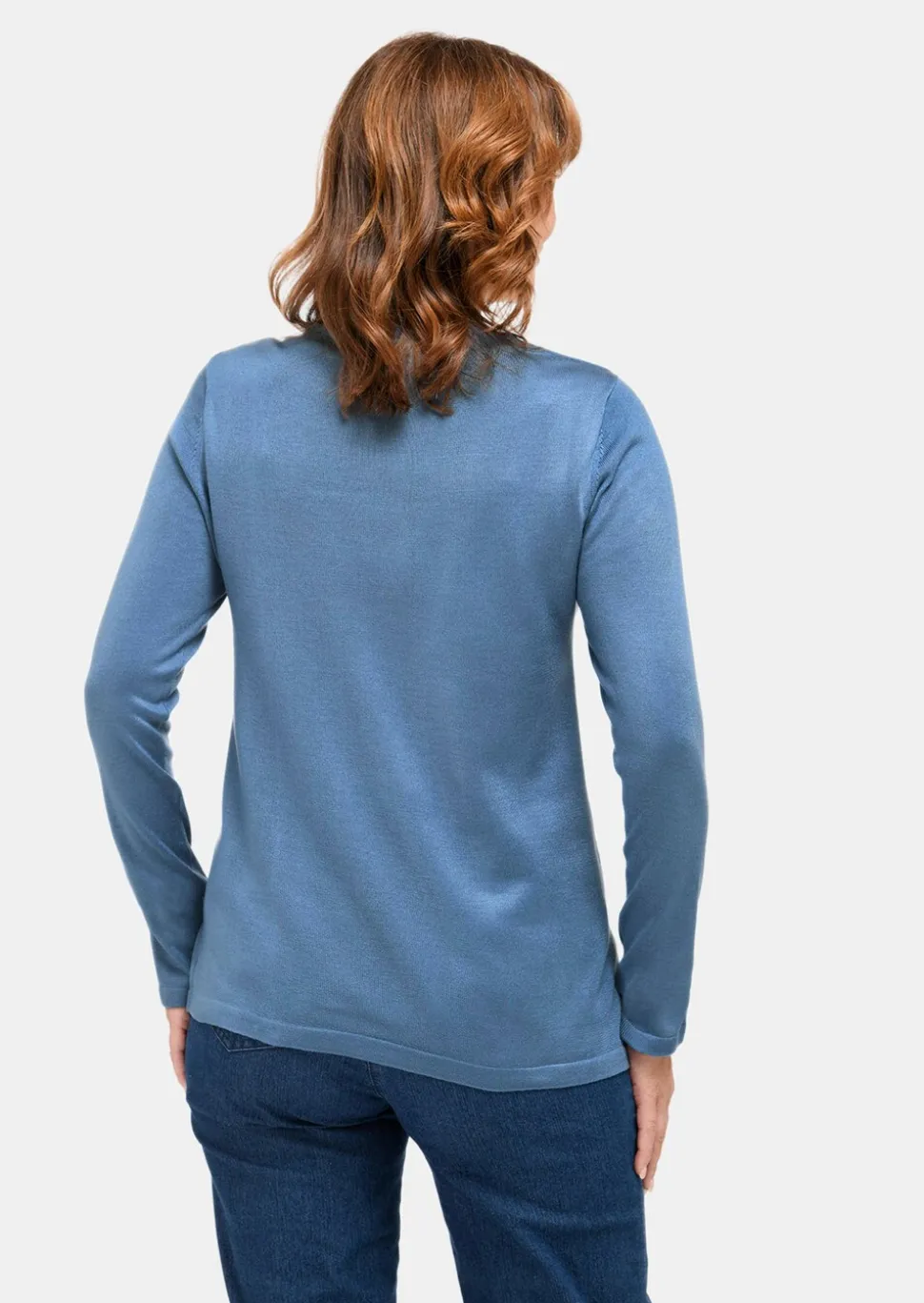 Pull à col droit