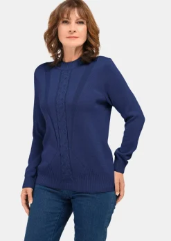 Pull à col droit