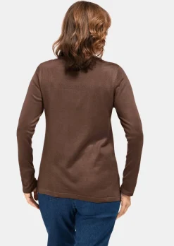 Pull à col droit