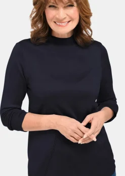 Pull à col droit
