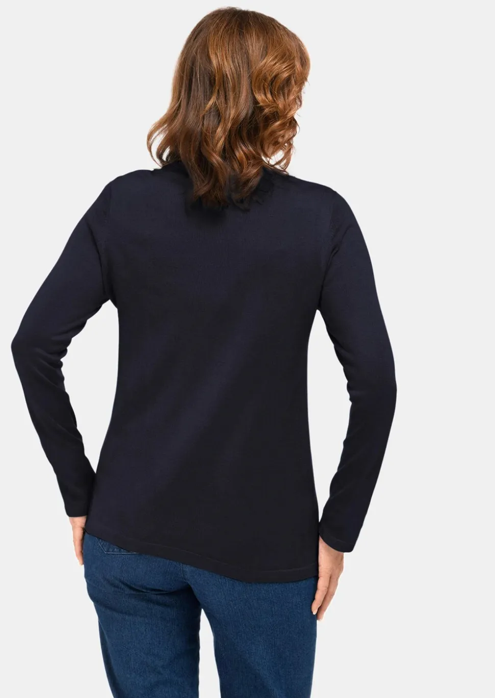 Pull à col droit