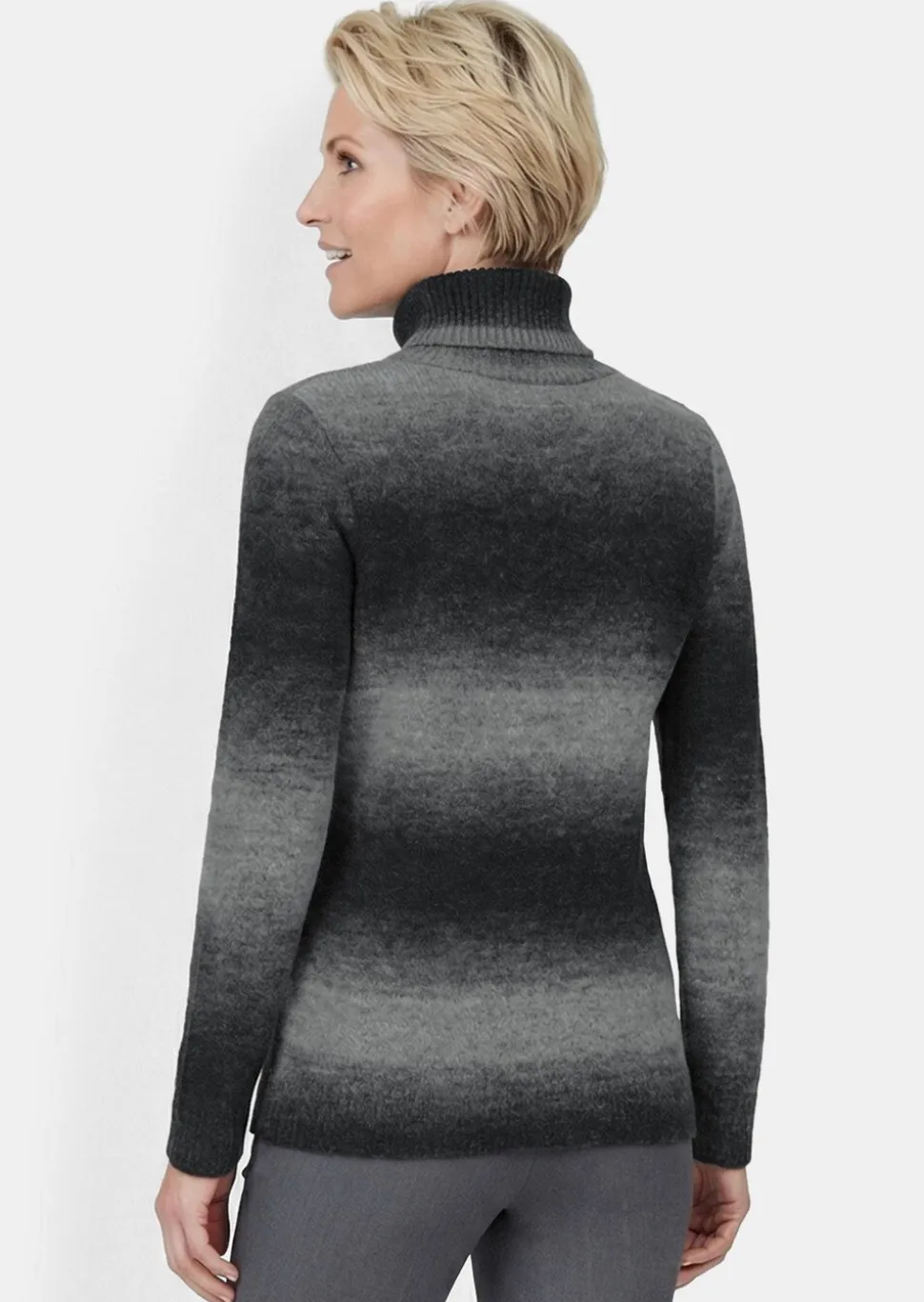 Pull à col roulé avec teneur en laine vierge