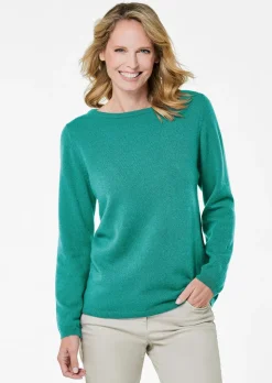 Pull à encolure bateau en cachemire