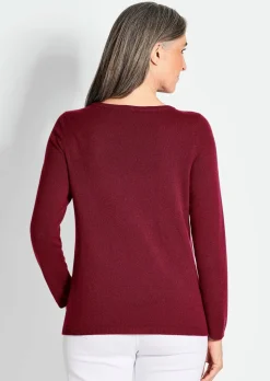 Pull à encolure bateau en cachemire