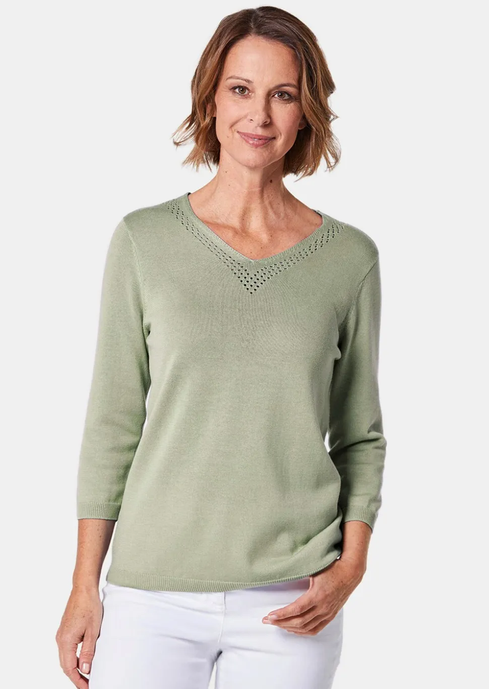 Pull encolure en V