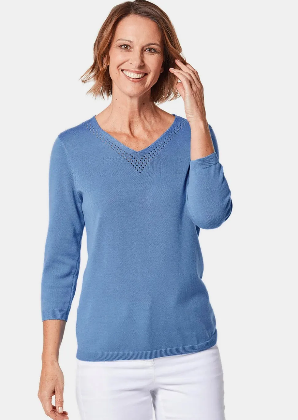 Pull encolure en V