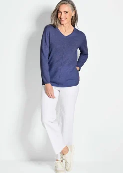 Pull à encolure en V en cachemire