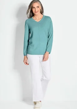Pull à encolure en V en cachemire