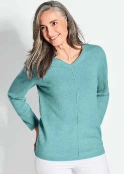 Pull à encolure en V en cachemire