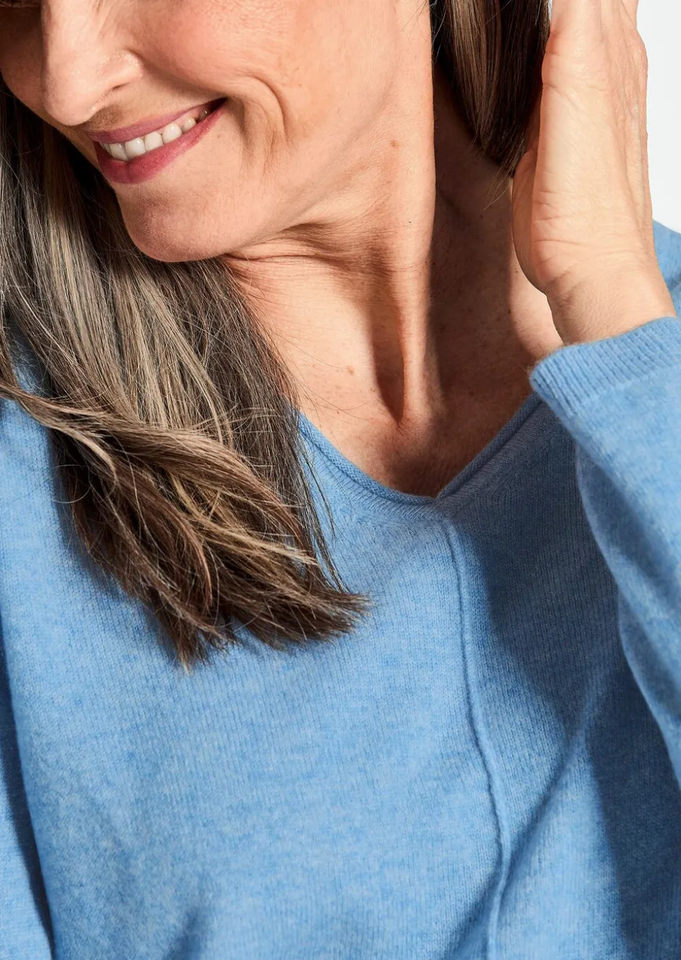 Pull à encolure en V en cachemire