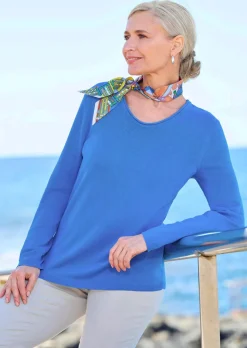 Pull en coton et viscose