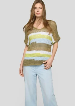 Pull en grosse maille avec fil brillant