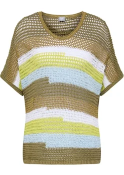 Pull en grosse maille avec fil brillant
