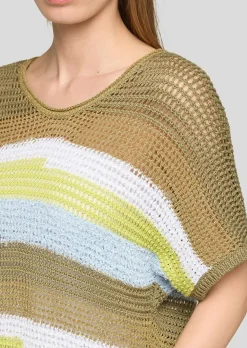 Pull en grosse maille avec fil brillant