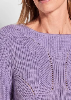 Pull en maille côtelée