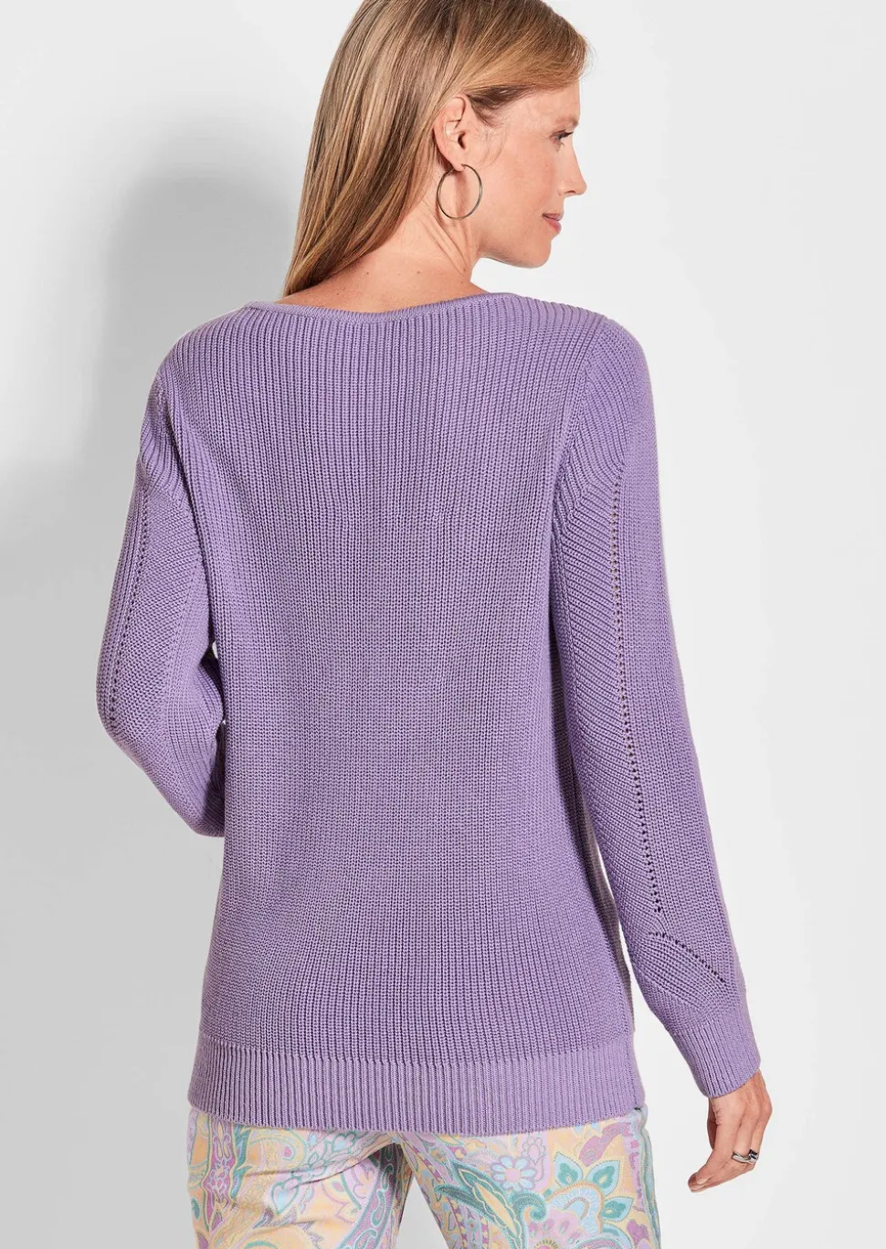 Pull en maille côtelée