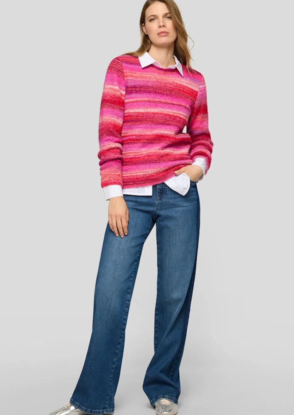 Pull en maille douillet en fil à effet