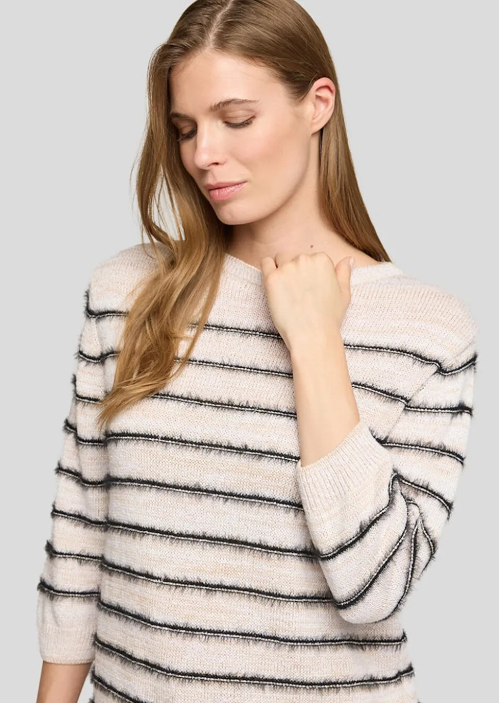 Pull en maille duveteuse