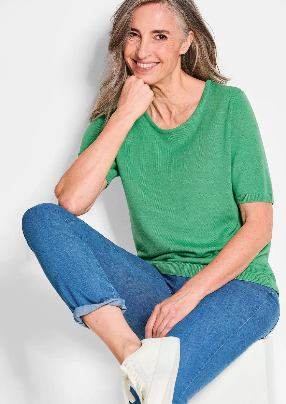 Pull en maille en pure laine mérinos