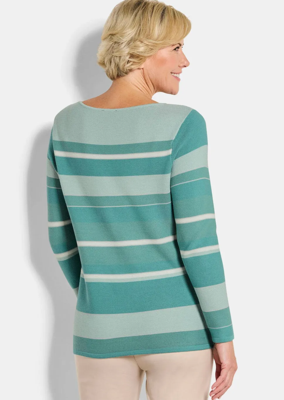 Pull en maille à rayures
