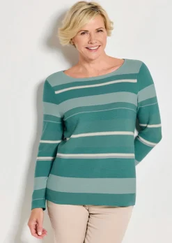 Pull en maille à rayures