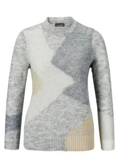 Pull en tricot avec motif intarsia