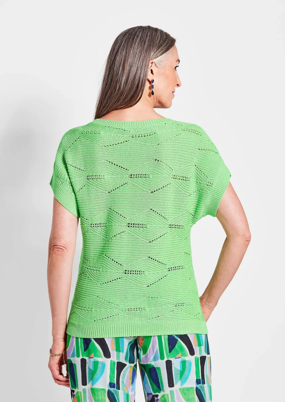 Pull en tricot avec motif à losanges