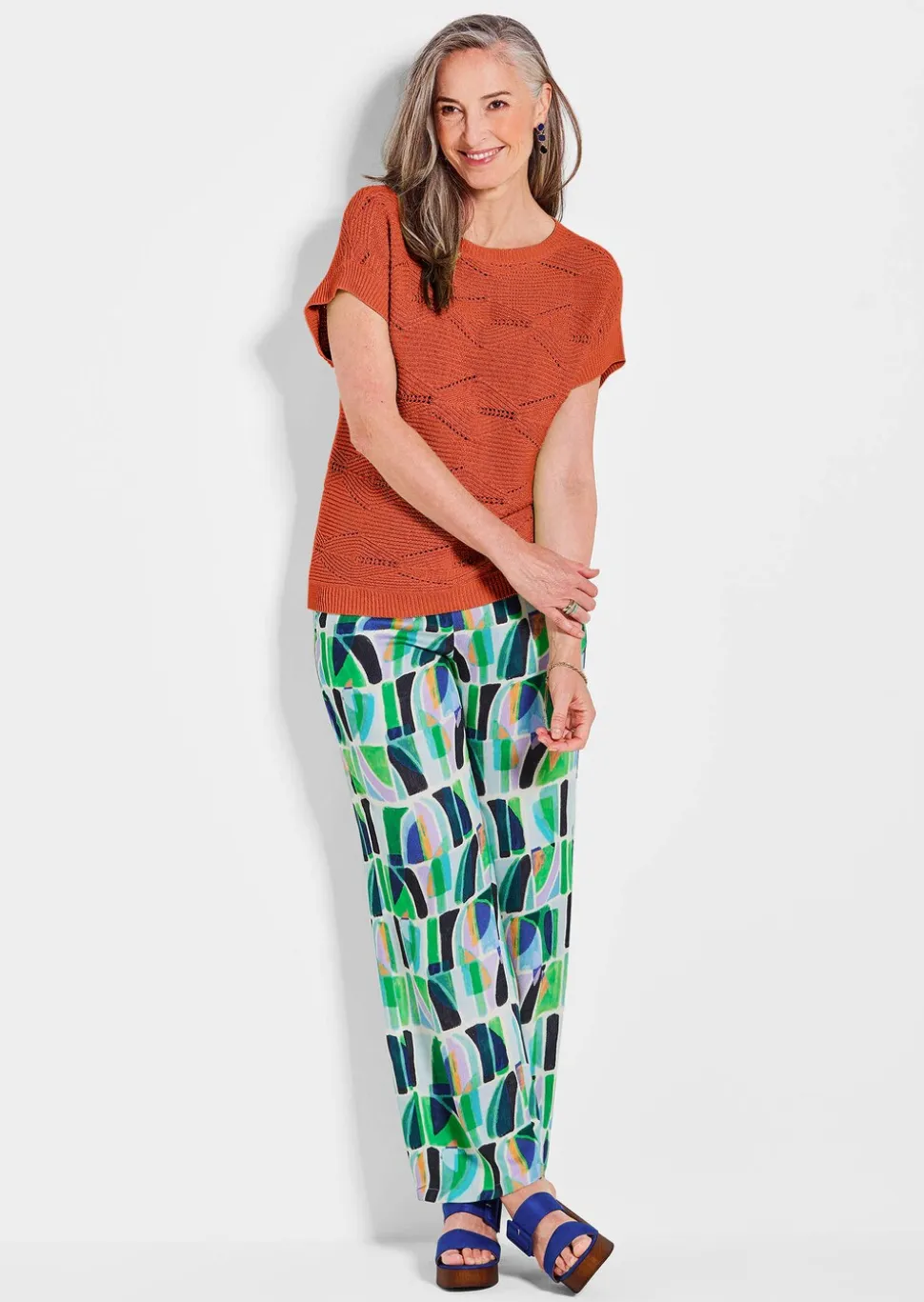 Pull en tricot avec motif à losanges