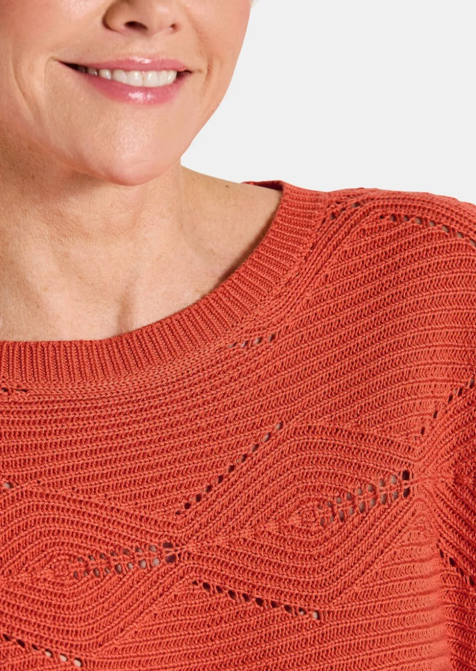 Pull en tricot avec motif à losanges