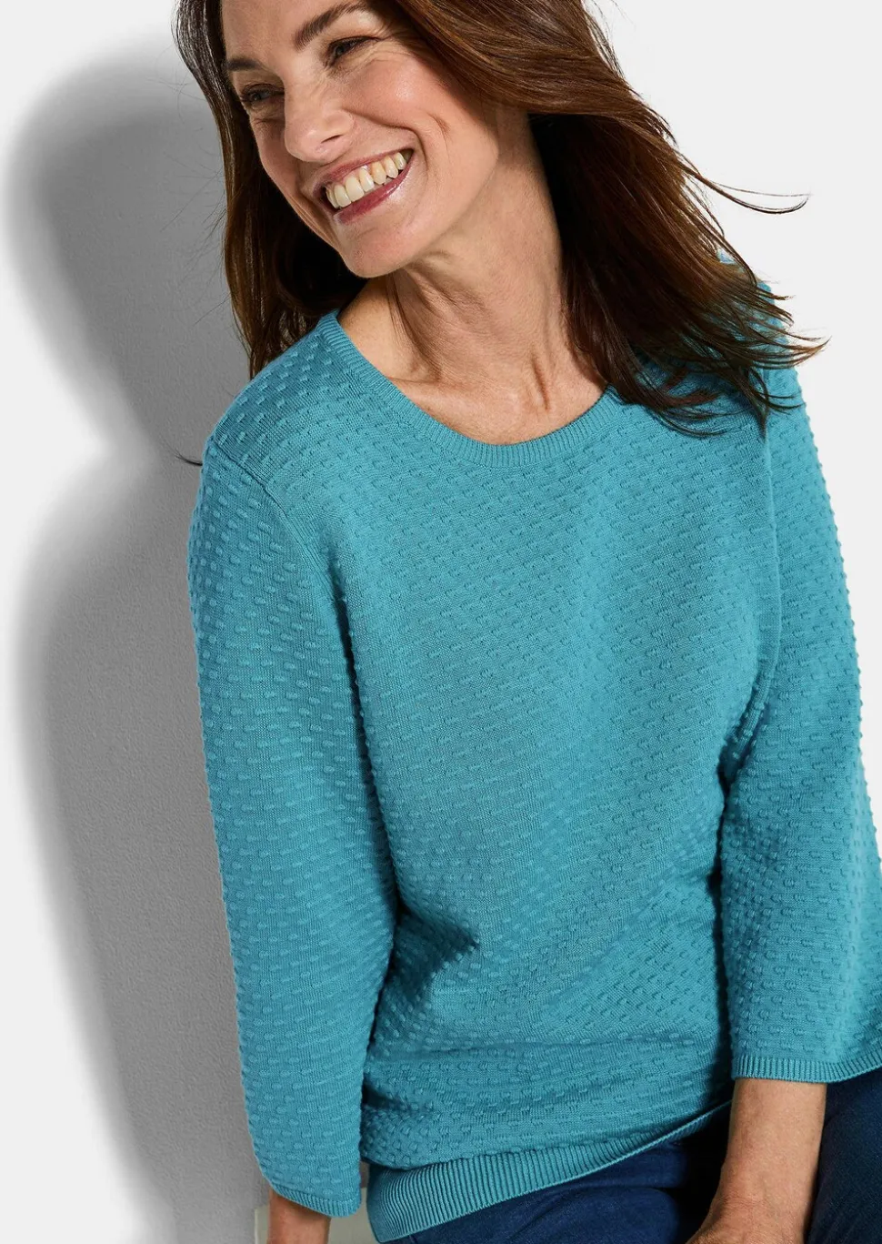 Pull en tricot avec motif à pois