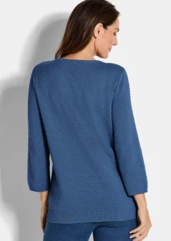 Pull en tricot avec motif à pois