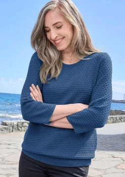 Pull en tricot avec motif à pois