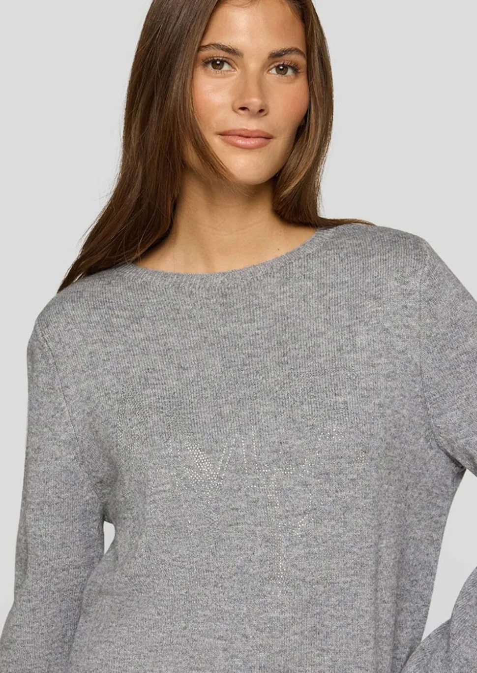 Pull en tricot avec teneur en laine et Modal