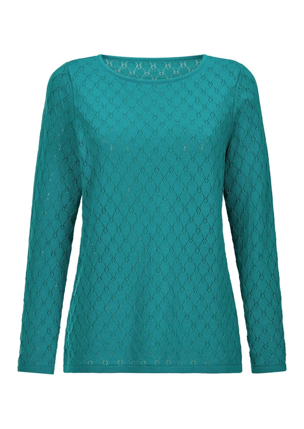 Pull en tricot à la structure alvéolée