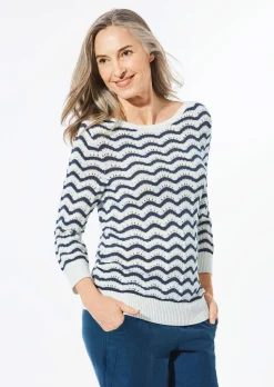 Pull en tricot à manches 3/4