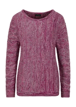 Pull en tricot à motif ondulé