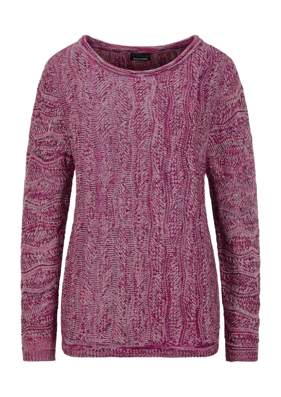 Pull en tricot à motif ondulé
