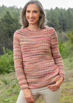 Pull en tricot multicolore