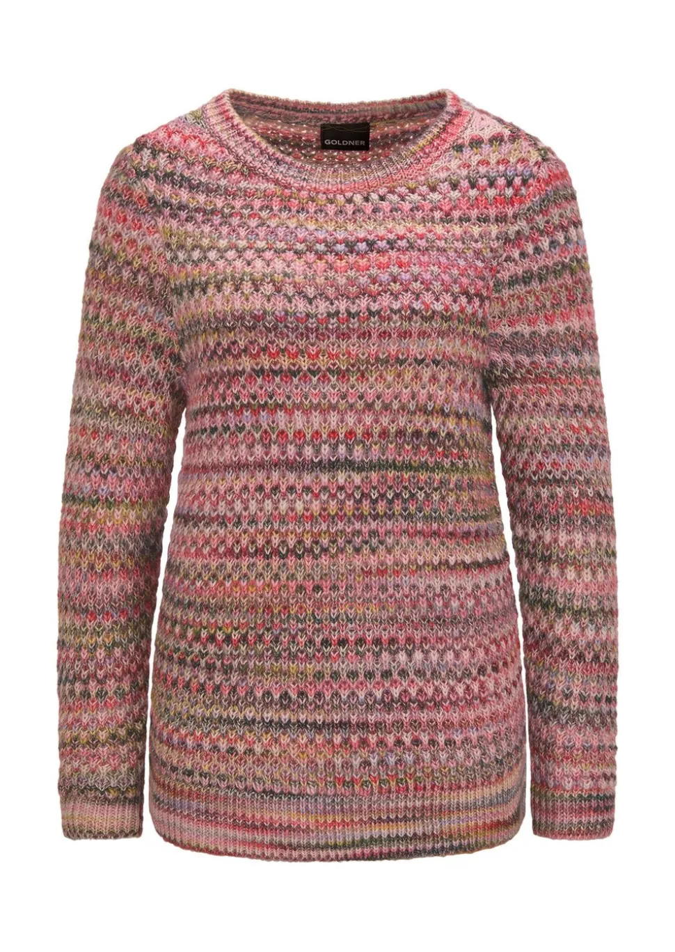 Pull en tricot multicolore