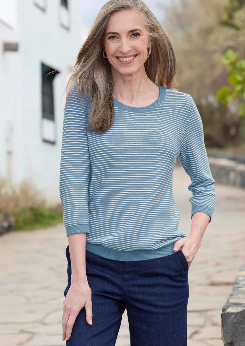 Pull en tricot pur coton