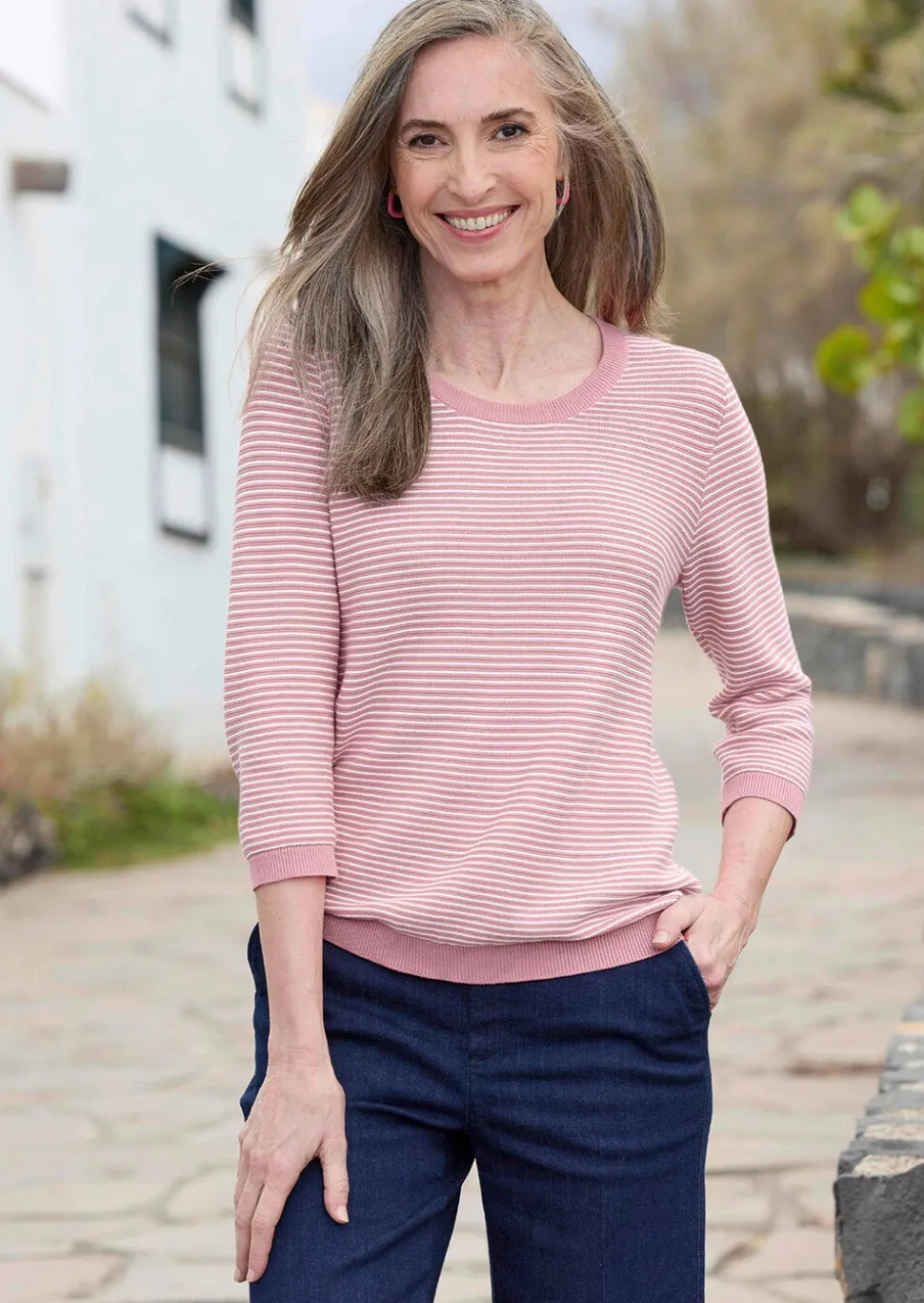 Pull en tricot pur coton