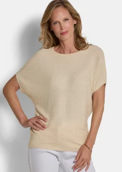 Pull en tricot raffiné avec fil brillant
